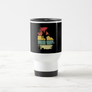 Rock Climbing Vintage Travel Mug