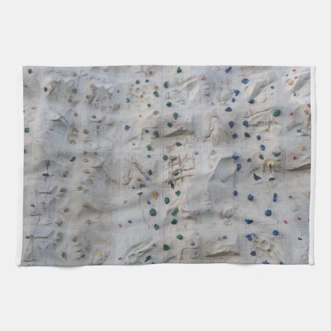 Rock Climbing Wall Kitchen Towel (Horizontal)