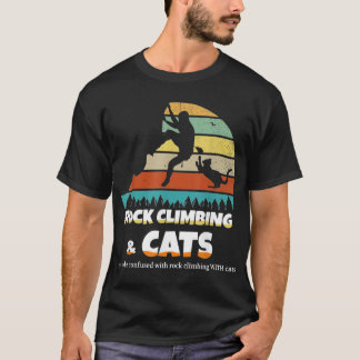 Rock Climbing With Cats vintage T-Shirt