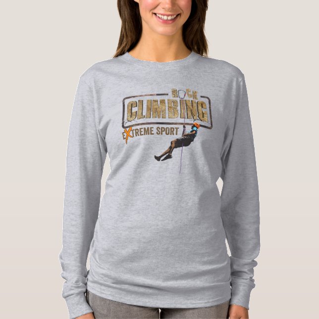 Rock Climbing | Women Long Sleeve T-Shirt (Front)