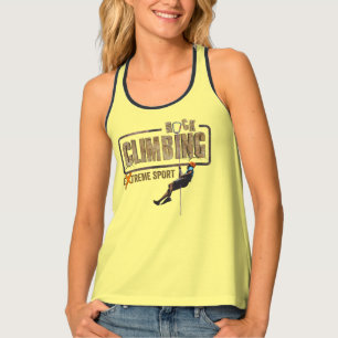Rock Climbing Women Racerback Tank Top
