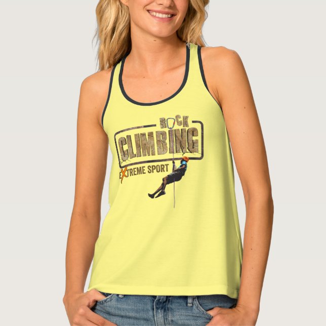 Rock Climbing | Women Racerback Tank Top (Front)