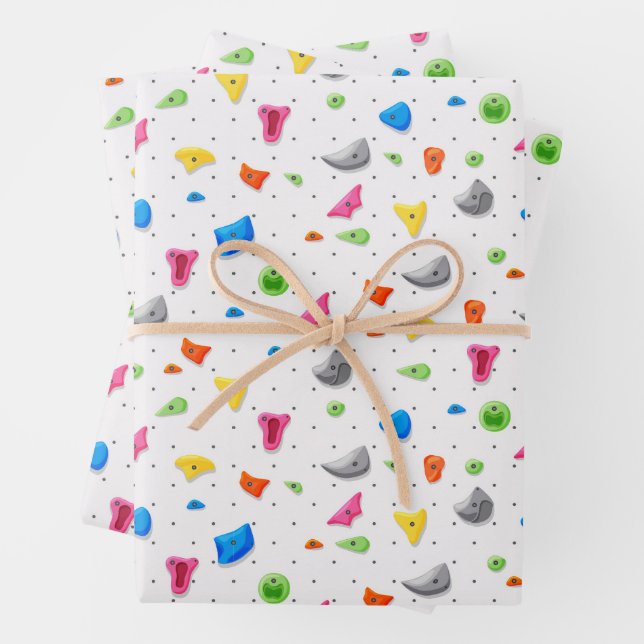 Rock Climbing Wrapping Paper Sheets (In situ)