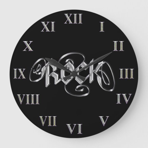 Rock Clock  Metal Rock Music Clock