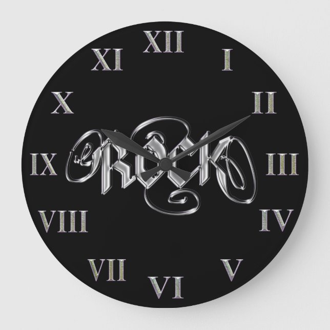Rock Clock ~ Metal Rock Music Clock (Front)