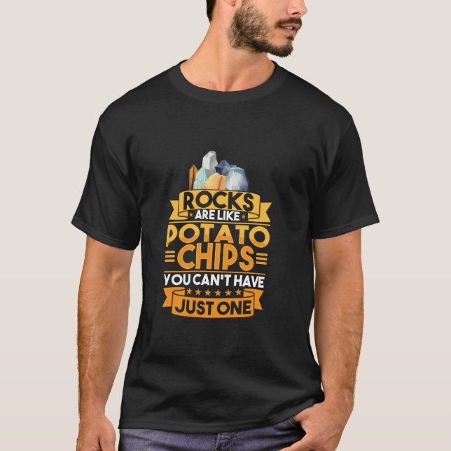 Rock Collecting Funny Geology Lover Rockhound Rock T-Shirt (Front)
