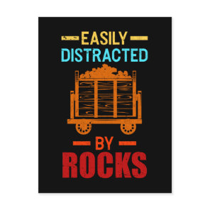 Rock Collecting Geologist Funny Geology Postcard