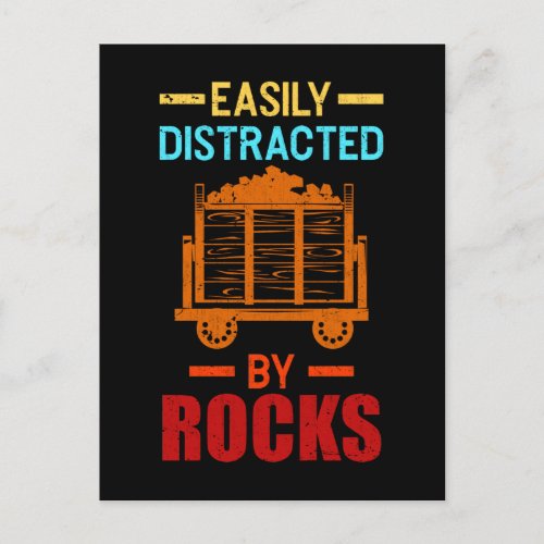 Rock Collecting Geologist Funny Geology Postcard