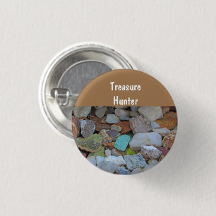 Rock Collection Stone Rockhound Treasure Hunter Button
