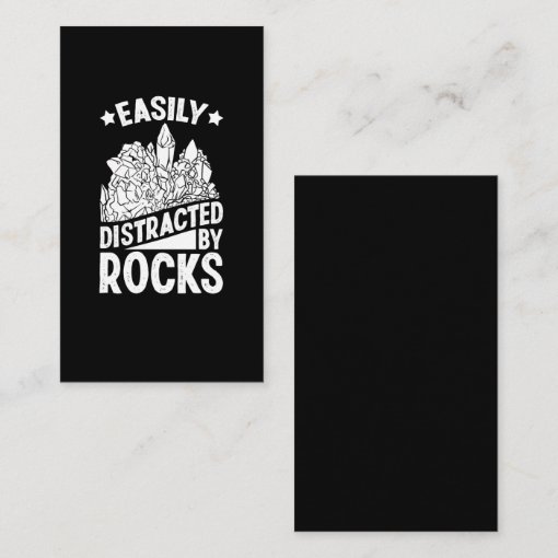 Rock Collector Geologist Funny Geology Business Card Zazzle