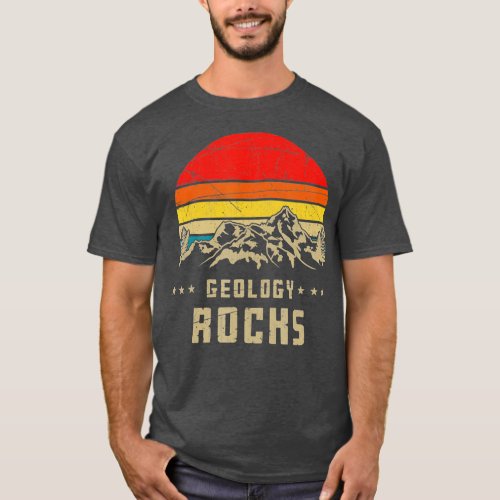 Rock Collector Geologist Mountains Nature Retro Ge T_Shirt