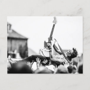 Rock concert  postcard