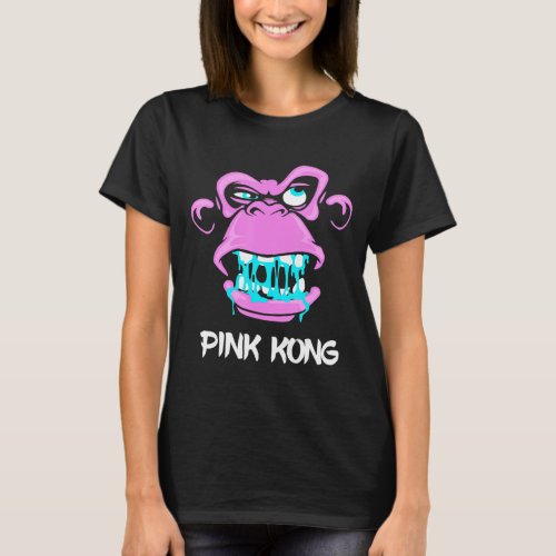 Rock Cool Saying Pink Kong Gorilla M0nkey T_Shirt