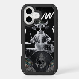 Rock Cow Drummer Gothic Grunge Phone Case