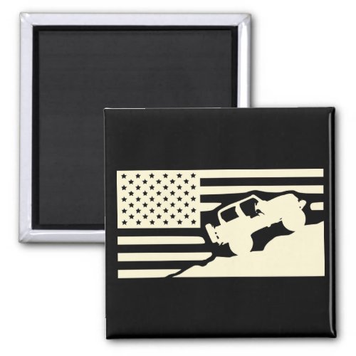 Rock Crawler American Flag  USAPatriotGraphics   Magnet