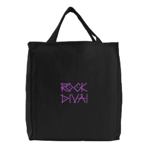 "Rock Diva" Embroidered Bag