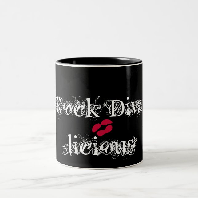 "Rock Diva-licious! In Black" Mug - Customizable (Center)