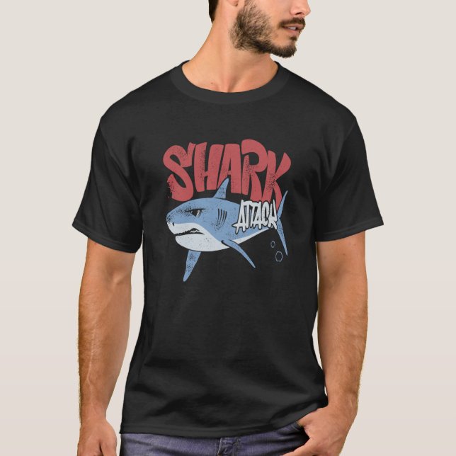 Rock Dolphin A Great Week For A Shark To Stay Posi T-Shirt (Front)