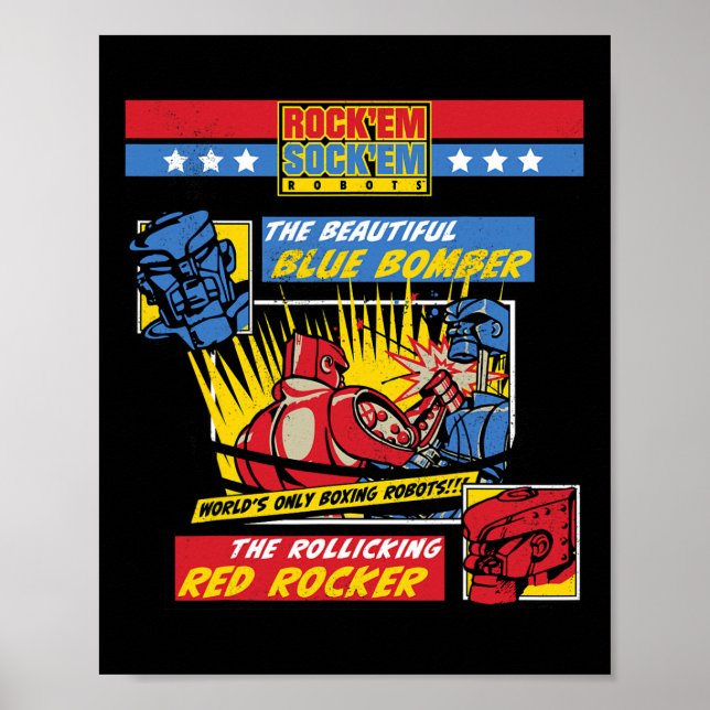 Rock em Sock em - Boxing Robots Comic Page  Poster (Front)