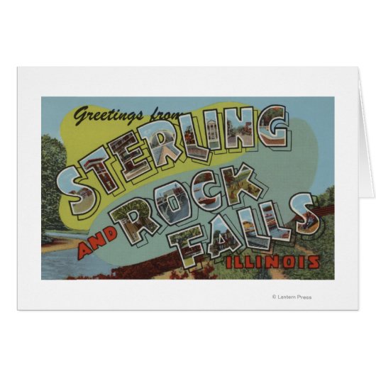 Rock Falls - Large Letter Scenes Cards (Front Horizontal)