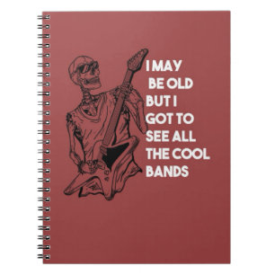 Rock Fan Gifts Band Music Guitarist Artist Guitar Notebook