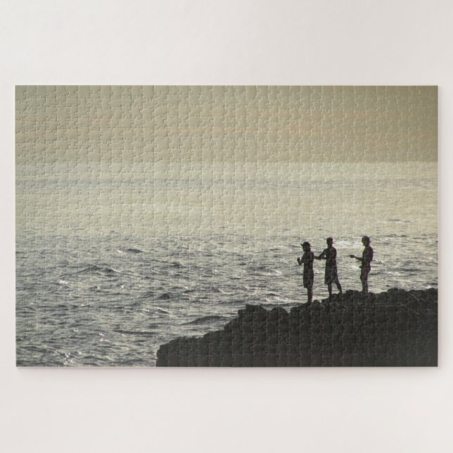 rock fishing jigsaw puzzle (Horizontal)