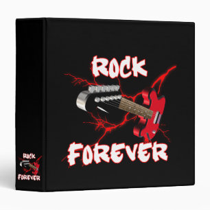 Rock forever 3 ring binder