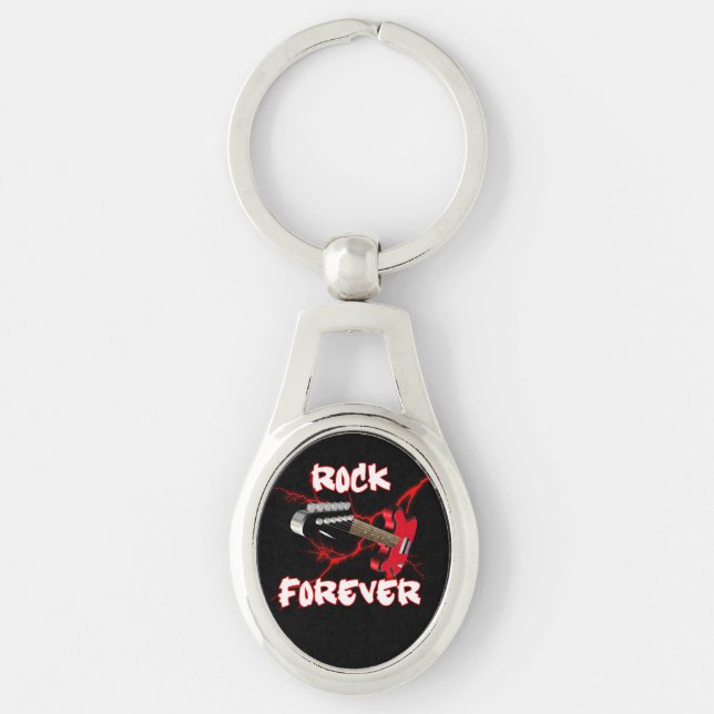Rock forever keychain (Front)