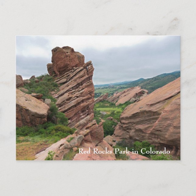 Rock Formations and Ranges Surrounding Red Rocks Postcard (Front)