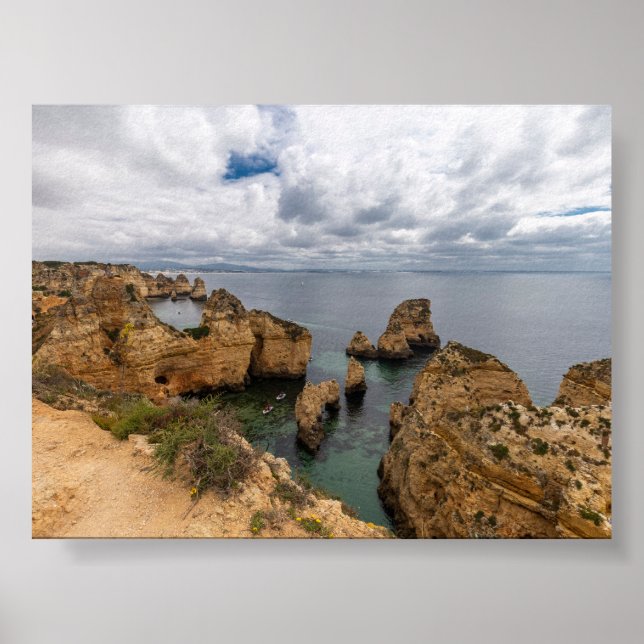 Rock formations in Algarve Poster (Front)