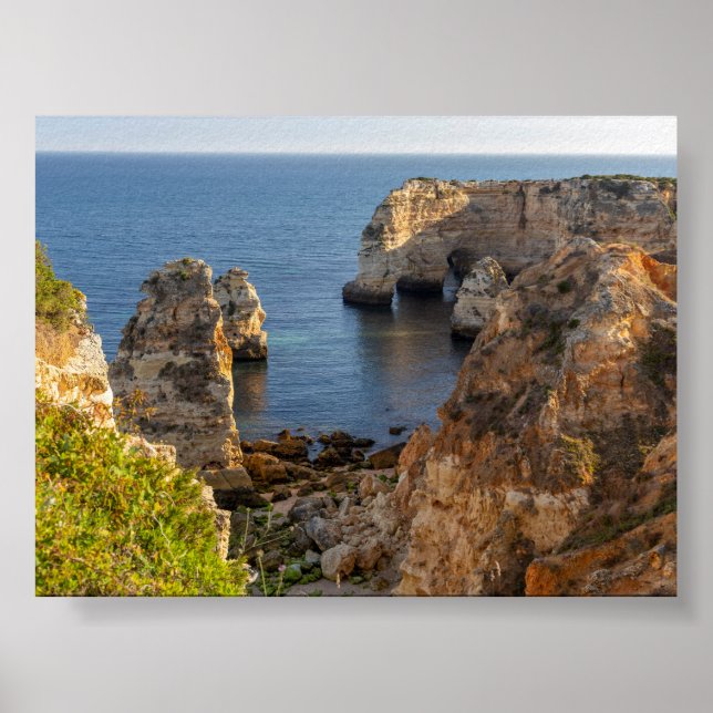 Rock formations in Algarve Poster (Front)