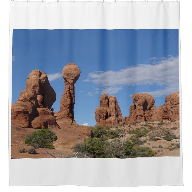 Rock Formations in Arches Shower Curtain (Front)
