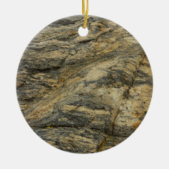 Rock from Joshua Tree Abstract Nature Photography Ceramic Ornament (Front)