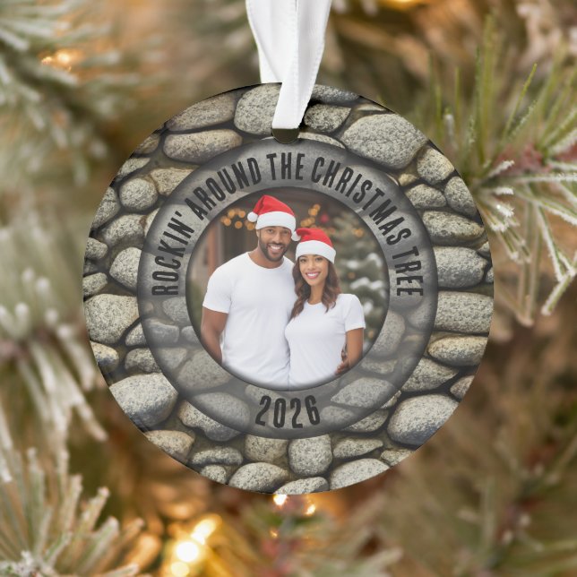 Rock Garden "Rockin' Around the Christmas Tree" Ornament (Tree)