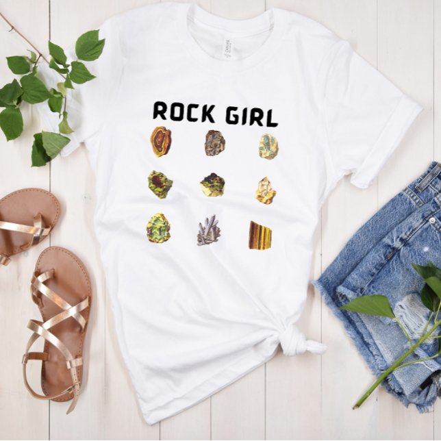 Rock Girl Funny Vintage Rock & Crystal T-Shirt (Creator Uploaded)