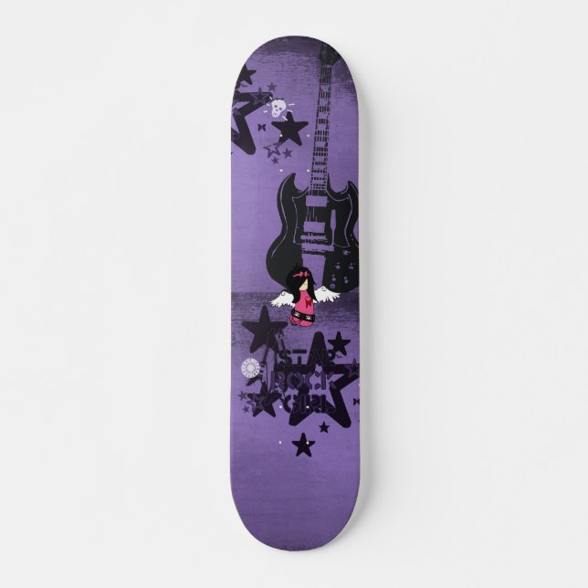 Rock Girl Skateboard Deck (Front)