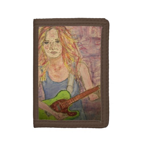 Rock Girl Trifold Wallet