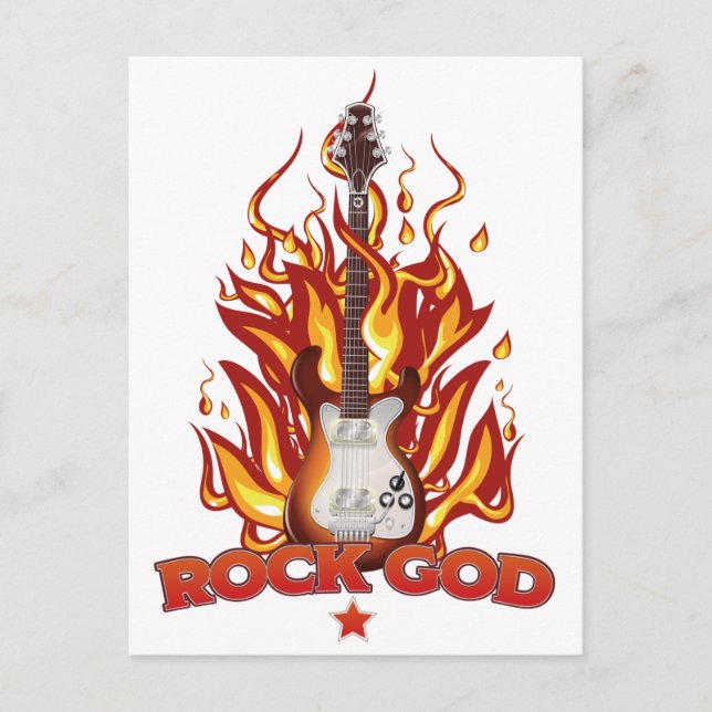 Rock God Postcard (Front)