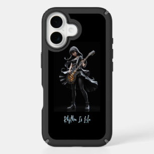 Rock Goddess with Guitar iPhone 16 Case