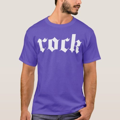 rock gothic typography T_Shirt