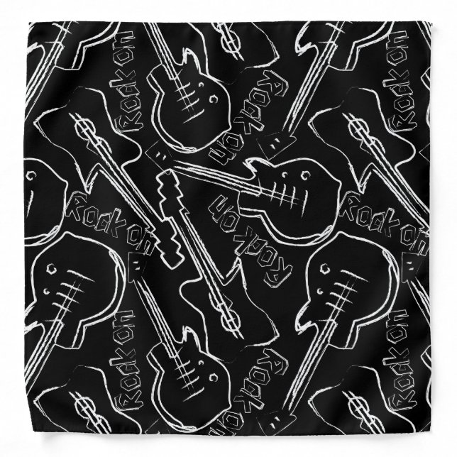 Rock guitar bandana (Front)