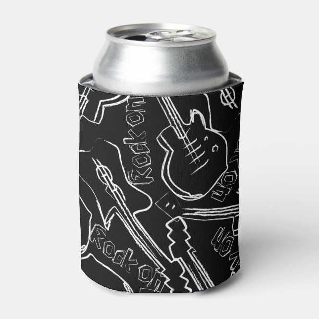 Rock guitar can cooler (Can Front)