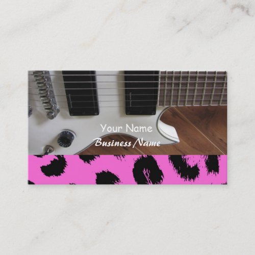 Rock Guitar Music Business Card