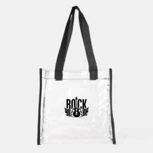 Rock Guitar Music Concert Festival Clear Tote Bag