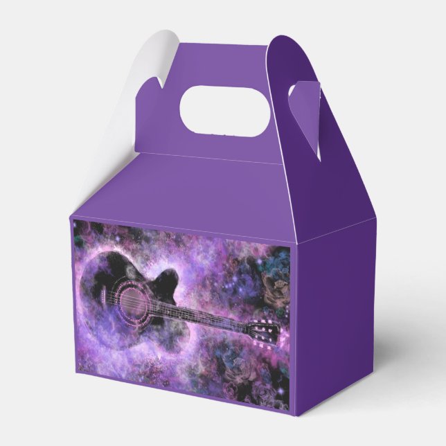 Rock Guitar Music - Magic Favor Boxes (Front Side)