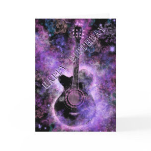 Rock Guitar Musical Birthday Card