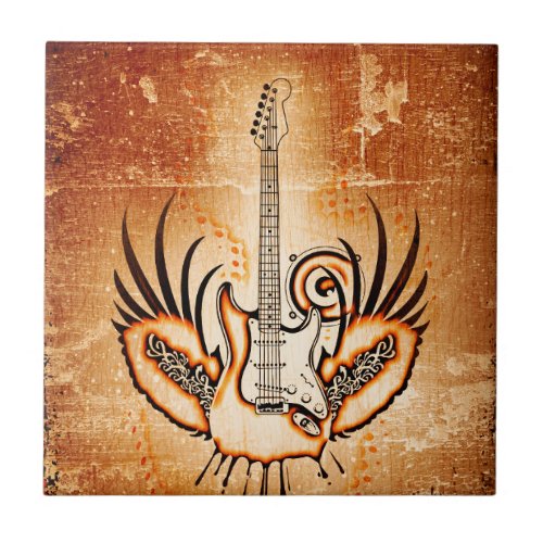 Rock Guitar  New Fashion Ceramic Tile