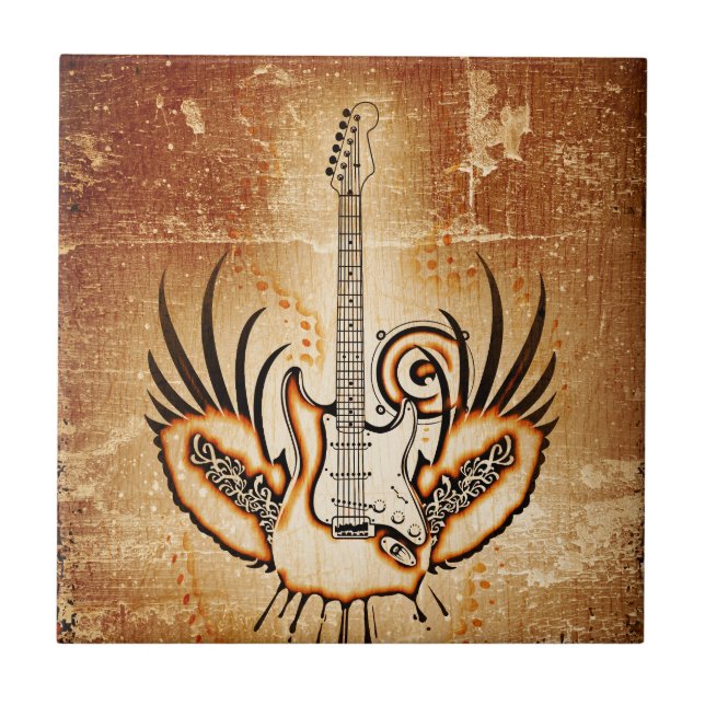 Rock Guitar  New Fashion Ceramic Tile (Front)