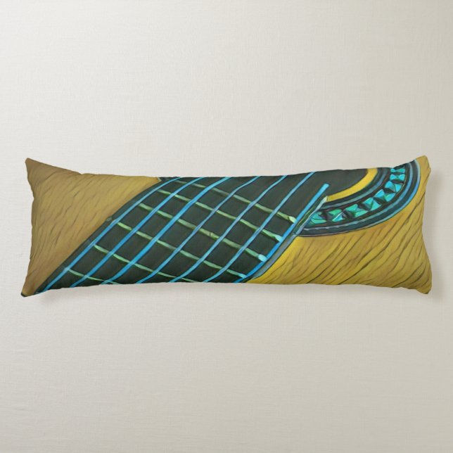 Rock guitar player body pillow (Front)
