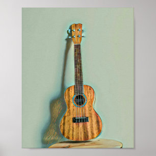 Rock guitar player poster